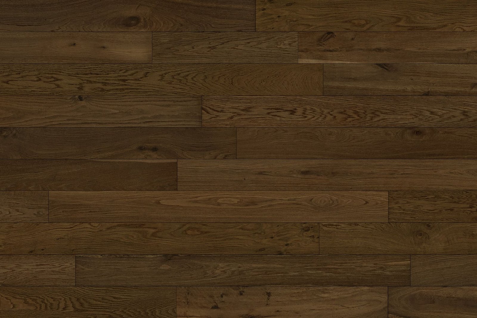 Amber Canyon Character grade European White Oak hardwood flooring with Wire Brushed surface - 8.66" wide planks installed in Houston home interior