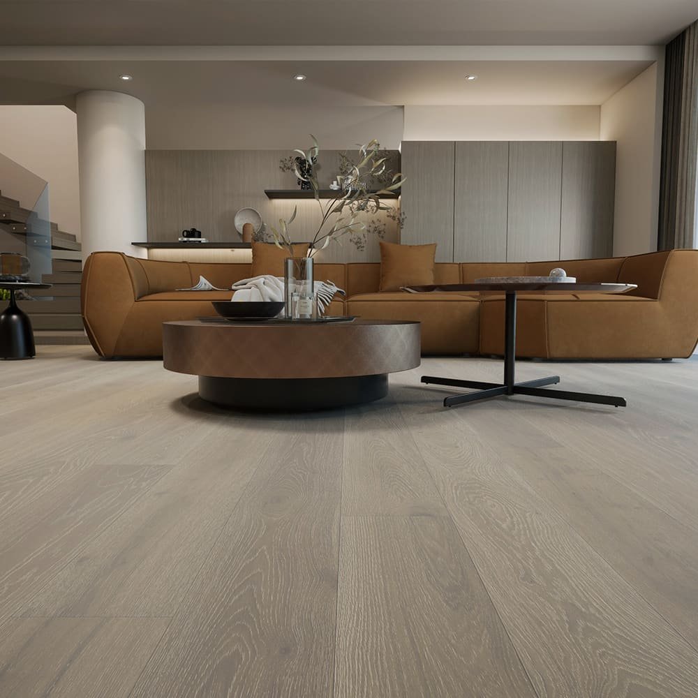 Bruges hardwood flooring detail view 4 - Brushed texture and grain pattern