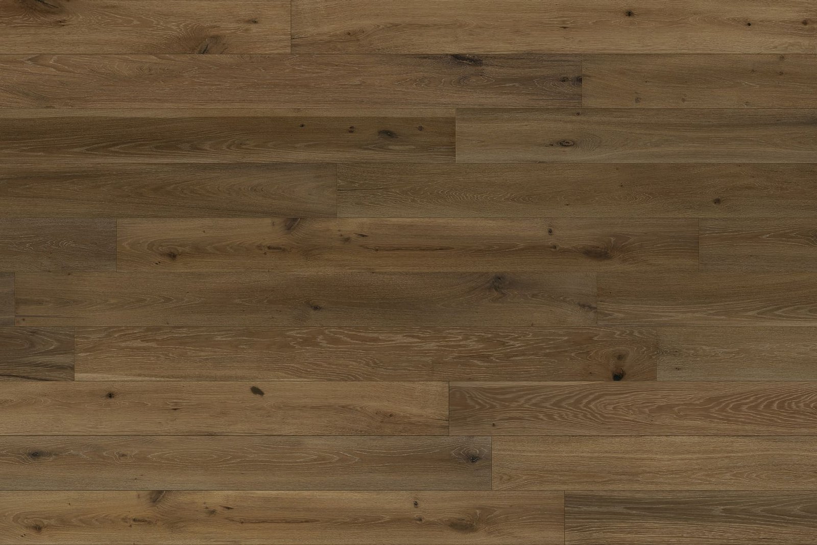 Chestnut Vale Character grade European White Oak hardwood flooring with Wire Brushed surface - 8.66" wide planks installed in Houston home interior