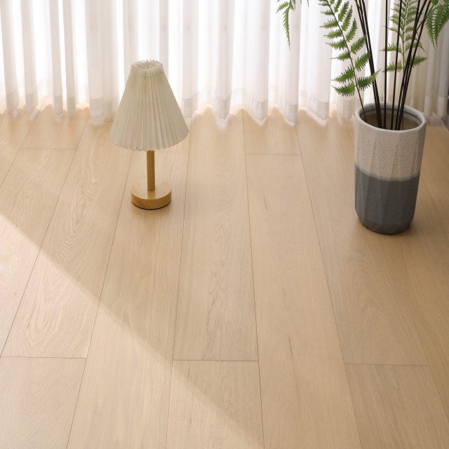 Ibiza hardwood flooring detail view 3 - Brushed texture and grain pattern
