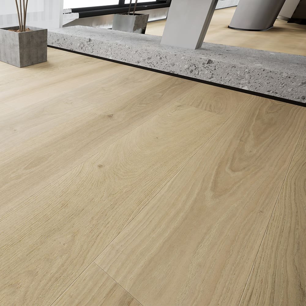 Mallorca hardwood flooring detail view 5 - Wire Brushed texture and grain pattern