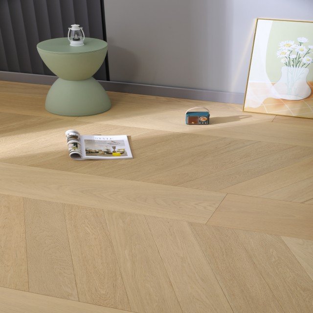 Modena hardwood flooring detail view 3 - Brushed texture and grain pattern