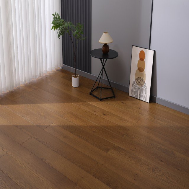 Palermo hardwood flooring detail view 3 - Brushed texture and grain pattern