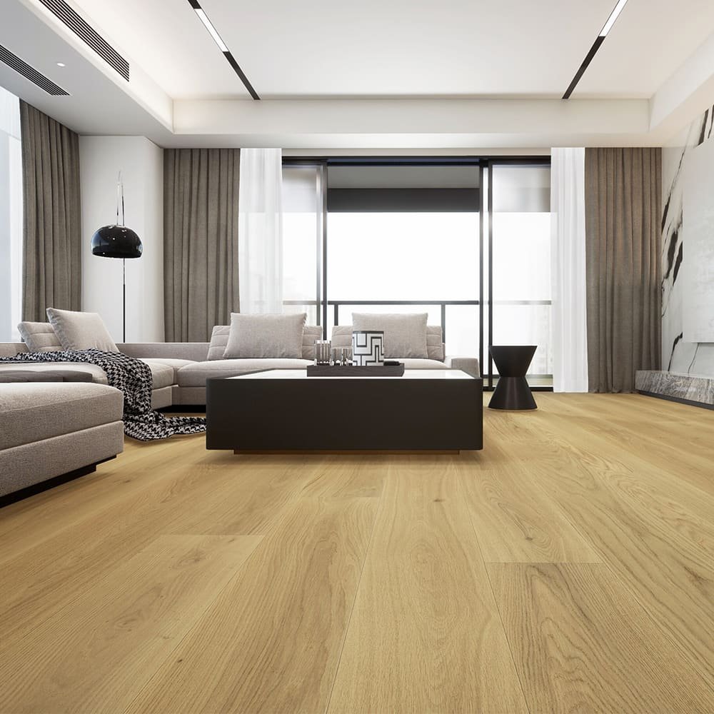 Portofino hardwood flooring detail view 3 - Brushed texture and grain pattern