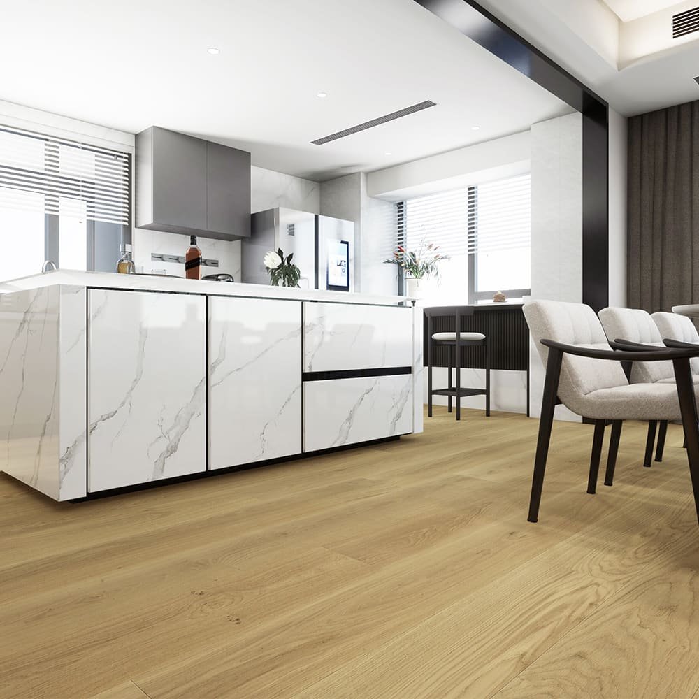Portofino hardwood flooring detail view 4 - Brushed texture and grain pattern