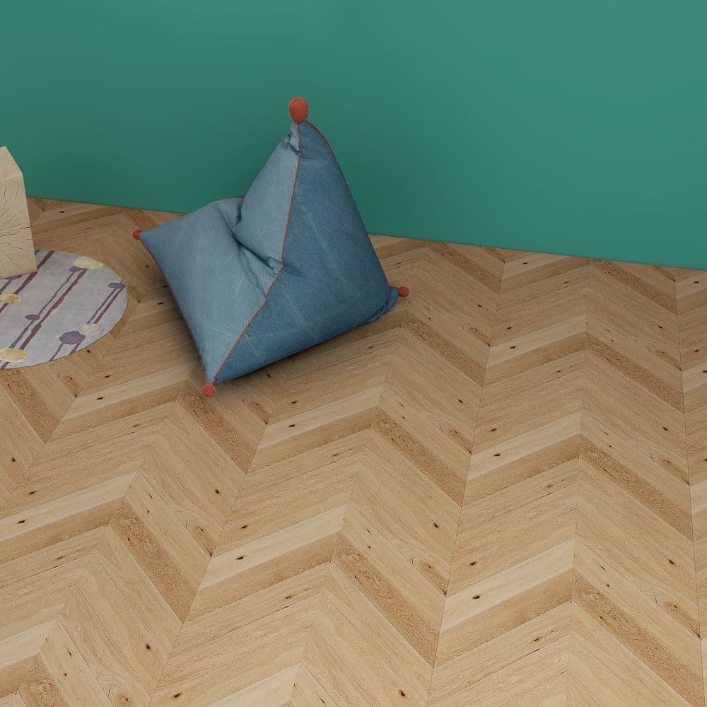 Willow Drift hardwood flooring detail view 3 - Wire Brushed texture and grain pattern